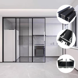 Tấm Cửa Trượt Chống Gió Chất Liệu Cửa Hot Khung Nhôm Mỏng Đáy Kính Định Hình Cho Cửa Sổ Và Cửa Ra Vào - Product Image 1