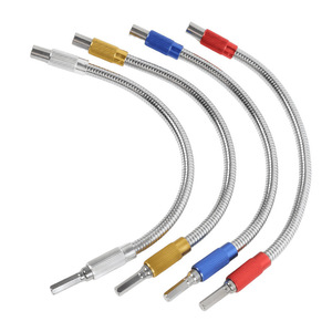 Tournevis universel flexible transfrontalier de 300 mm avec embout réversible et tige hexagonale colorée pour rallonge de tournevis - Product Image 1