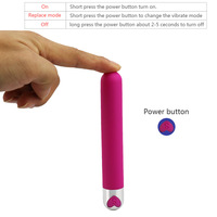 Bestseller USB-Aufladbarer Mini Langer Bullet Dildo Vibrator 10-Gang Weiblicher Masturbations-Massagevibrator Sexspielzeug