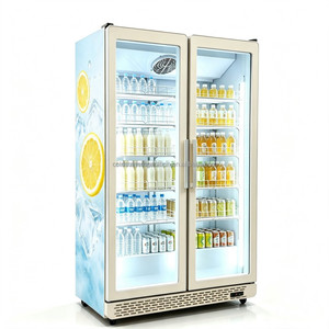 Vitrine commerciale 2026 à 2 portes entièrement vitrée et armoire de conservation réfrigérée pour bières et boissons - Product Image 5