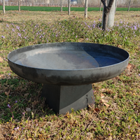 Brasero en acier au carbone, foyer extérieur à bois pour jardin, fête en plein air, cuisson
