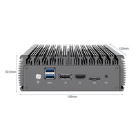 Mini PC Sin Ventilador OEM, Computadora Económica con Carcasa Metálica Integrada, Pen-tium N5000 Nuc, Mini PC Industrial con Windows 11