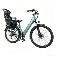 Vélo électrique de ville 250W pour adultes, batterie amovible 36V 10.5Ah, 7 vitesses, cadre en acier, vélo électrique hybride pour usage urbain