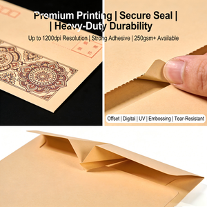 商务邀请信封定制尺寸颜色 | 婚礼办公室邮寄用牛皮纸不干胶 - Product Image 4