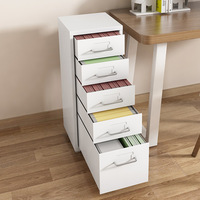 Armoire de classement compacte et mobile de style minimaliste avec tiroirs démontables pour documents, papeterie, usage domestique/bureau
