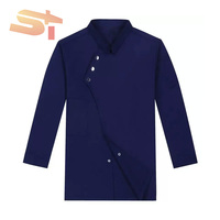 Uniformes de chef unisexes SIKE en tissu sergé pour la restauration, l'hôtellerie et la cuisine, comprenant des blouses de chef avec