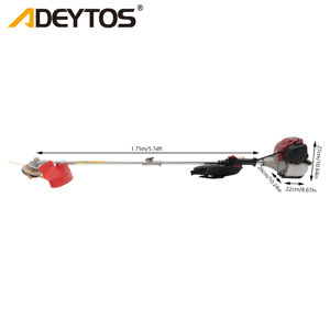 Débroussailleuse à essence industrielle monocylindre 4 temps 35,8 cm³ portable <span class=keywords><strong>sans</strong></span> <span class=keywords><strong>fil</strong></span> <span class=keywords><strong>multifonction</strong></span> pour <span class=keywords><strong>jardin</strong></span> - Product Image 2