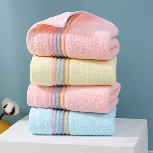 Toalla Jacquard de Algodón Puro 35x75cm, a Rayas, Sin Pelusas, para Uso Doméstico, Toalla Facial - Product Image 4