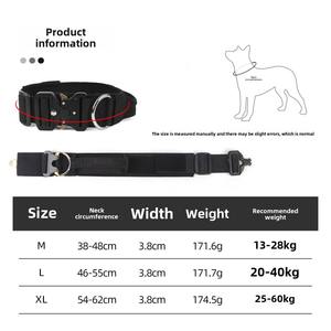 UFBemo, venta al por mayor, logotipo personalizado, correa de nailon verde militar, Led, líder ajustable, <span class=keywords><strong>Collar</strong></span> de perro de entrenamiento táctico - Product Image 6