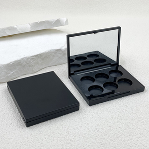 Tùy Chỉnh Sáu Màu Sắc Eyeshadow Palette <span class=keywords><strong>Container</strong></span> Với Gương Hộp Rỗng Mỹ Phẩm Với Bàn Chải Vị Trí Vật Liệu Đóng Gói - Product Image 1