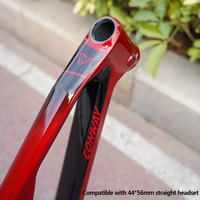 Cadre de vélo de montagne à suspension intégrale en fibre de carbone de haute qualité, Soft Tail, axe traversant 148*12mm, cadre de VTT XC Enduro en carbone
