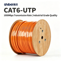 Câble CAT6 SFTP anti-interférence, marque Shibei, cuivre pur sans oxygène, prise en charge du PoE Gigabit, testé avec Fluke