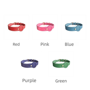 Collar de Cuero de Lujo <span class=keywords><strong>para</strong></span> <span class=keywords><strong>Perros</strong></span> con Rastreador GPS, Acolchado Suave, Soporte <span class=keywords><strong>para</strong></span> Etiqueta Inteligente, Ajustable, 7 Colores <span class=keywords><strong>para</strong></span> <span class=keywords><strong>Perros</strong></span> Pequeños y Grandes - Product Image 4