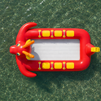 Bateau gonflable dinosaure SHUN YUAN, bateau flottant dragon pour jeux d'équipe, radeau personnalisé en PVC