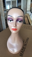 Tête de mannequin en plastique avec épaules, nouveau design, prix abordable, pour présentation de perruques