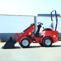 Produk Laris Manis Mini Loader Gudang Konstruksi Pemindahan Tanah Mini Wheel Loader Kehutanan Pertanian Kebun Wheel Loader