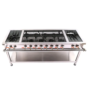 Lyroe Chất lượng cao freestanding thương mại 4/6/8 Burner BBQ nướng cooktops phạm vi LPG bếp <span class=keywords><strong>gas</strong></span> - Product Image 2