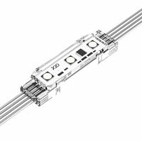 Luz Puntual Lineal LED XQD, RGBW a Todo Color, 24V, 6000K, Luz Diurna, IP68, PVC, 5 Años de Garantía, CRI90, Ángulo de Haz de 150°, para Pared Exterior