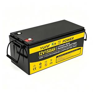 Batería de fosfato de hierro y litio de 12.8V 150Ah, ≥5000 ciclos, reemplazo para sistemas de baterías de plomo-ácido para vehículos recreativos y sistemas fuera de la red - Product Image 1