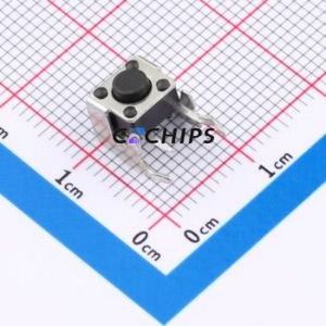 SMG-01Z-H045A1 Tactile Switch Bent Lead Through Hole-4P,7.5x7mm Switch Single Pole Single Throw Round Button 2.5N 7.5mm - Product Image 1