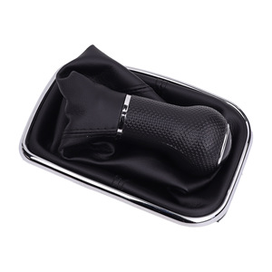 Volkswagen Golf Gear <b>Shift</b> <b>Knob</b> 5 6 Speed Leather Ergonomic Manual Transmission Lever Head - Product Image 4