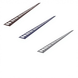 Profilé de nez de marche Renoplast SC1 moderne en aluminium étanche pour sols en résine - Profilé de bordure pour escaliers et carrelages - Product Image 1