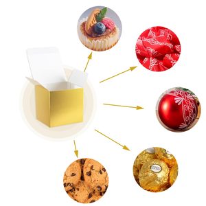 Cajas de Regalo de Papel Doradas Mini de Alta Gama Personalizables al por Mayor para Regalos de Navidad y Recuerdos de Fiesta - Product Image 6