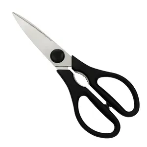 <span class=keywords><strong>Ciseaux</strong></span> de cuisine utilitaires en acier inoxydable à prix d'usine <span class=keywords><strong>ciseaux</strong></span> à légumes avec poignée en PP noir - Product Image 1