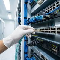 Câble de brassage fibre optique blindé Xinhaoze OM3 LC-LC Duplex 10G 50/125m LSZH résistant à l'écrasement pour centre de données FTTH FTTB FTTX