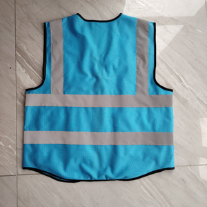 مخصص مرحبا فيس جيوب متعددة سترة السلامة البناء الفلورسنت Chalecos عاكس سترة سترات العمل مع شريط عاكس - Product Image 5