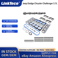 Kit de elevadores de leva Linkteco NON MDS para juego de juntas de cabeza para Jeep Dodge Chrysler Challenger 5.7L Hemi 2009-2017 53021726AE