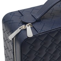 Boîtes de rangement en cuir Pu avec Logo personnalisé, coffret de voyage pour bijoux