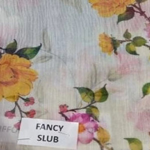 Tela de Algodón 100% Ligera con Diseño Elegante y Estampado Digital para Confección de Prendas y Vestidos - Product Image 1