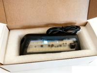 Lampe de travail LED 6W 6000K bicolore ambre, éclairage blanc et rouge à 45 degrés pour camping-cars, passionnés et travailleurs en extérieur