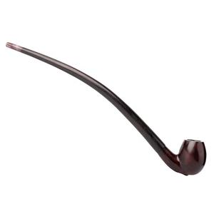 MUXIANG Churchwarden Bent Stem tabacco Pipe in legno di legna bocchino in legno massello con filtri da 9mm - Product Image 2