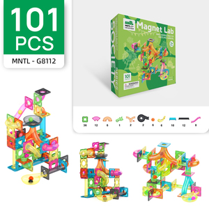 Mntl Tự Làm 101Pcs Đá Cẩm Thạch Đua Chạy Từ Gạch 3D Nam Châm Giáo Dục Hơ<span class=keywords><strong>i</strong></span> Nước Xây Dựng Từ Khố<span class=keywords><strong>i</strong></span> Đồ Chơ<span class=keywords><strong>i</strong></span> Cho Trẻ Em Trò Chơ<span class=keywords><strong>i</strong></span> Sáng Tạo - Product Image 2