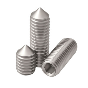 Tornillos de Fijación Puntiagudos de Acero Inoxidable Gude M4 M5 M6 M8 DIN914 A2-70 Clase C para Equipos de Transporte Ferroviario - Product Image 1