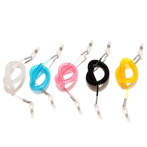 Cordon élastique unisexe en PU <span class=keywords><strong>pour</strong></span> le sport, cordon à œillets, <span class=keywords><strong>fil</strong></span> de téléphone réglable, <span class=keywords><strong>fil</strong></span> en spirale télescopique, lanière de <span class=keywords><strong>lunettes</strong></span> fixe <span class=keywords><strong>pour</strong></span> enfants - Product Image 6