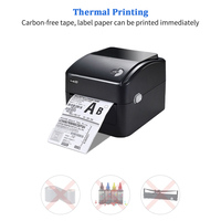 Imprimante d'étiquettes d'expédition thermique YHD-420B 4 pouces 203 DPI USB/BT/LAN/WIFI, compatible avec Windows, Android, iOS