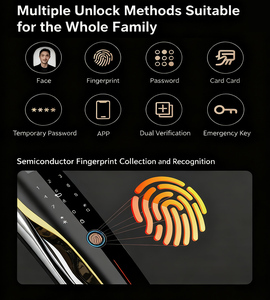 الشركة المصنعة OEM الوريد النخيل 3d التعرف على الوجه ببصمة الإصبع التلقائي قفل تويا الإلكترونية للمنزل - Product Image 4