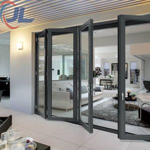 <span class=keywords><strong>Porta</strong></span> Automatica <span class=keywords><strong>a</strong></span> <span class=keywords><strong>Battente</strong></span> in Vetro con Design <span class=keywords><strong>a</strong></span> <span class=keywords><strong>Specchio</strong></span> Nero in Lega di Alluminio ad Alta Resistenza - Product Image 2