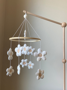 Recién Nacido suave canción <span class=keywords><strong>de</strong></span> <span class=keywords><strong>cuna</strong></span> colgante Boho floral Margarita Rosa juguete hecho a mano bebé <span class=keywords><strong>cuna</strong></span> móvil <span class=keywords><strong>para</strong></span> bebés niñas - Product Image 6