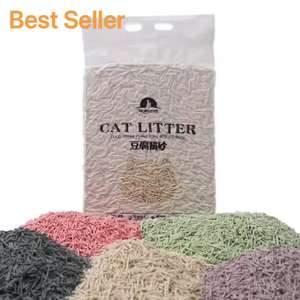 Venta al por mayor de arena para gatos <span class=keywords><strong>Tofu</strong></span> OEM/ODM de alta calidad multi-olor fuerte <span class=keywords><strong>Tofu</strong></span> apelmazado arena para gatos - Product Image 1