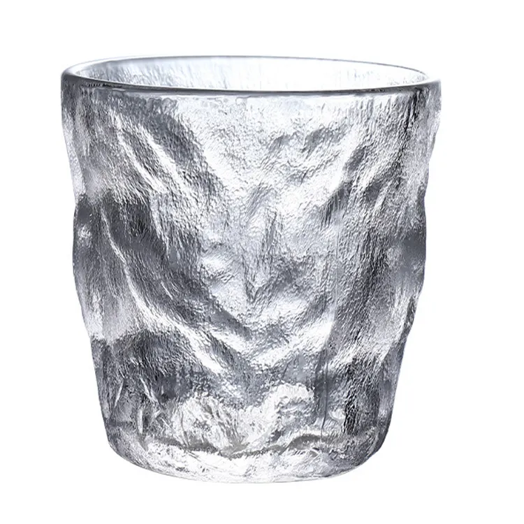 Hot Sale Glacier Glass Whiskey Tree Pattern Glasses Frosted Beer Coffee Cup