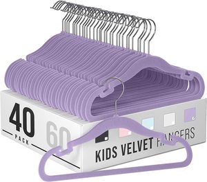 Appendiabiti all'ingrosso Lavinia nero bianco Non antiscivolo spazio di risparmio di plastica floccante per bambini appendiabiti in velluto appendiabiti - Product Image 2
