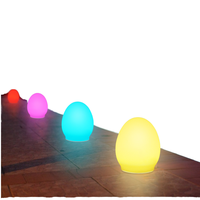 Lampes LED sphériques à télécommande rechargeables en ABS, couleurs RGB changeantes, lumière de nuit intérieure et extérieure