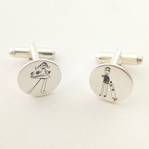 Trang Sức Bạc 925 Khuy Măng Sét Áo Cho Chú Rể In Tên Khắc Ảnh Biểu Tượng Kỷ Niệm Tiệc Cưới Cho Nam Quà Tặng Sinh Nhật Cho Nam - Product Image 4