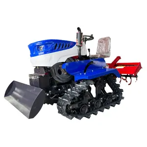 Top Selling Mini Crawler Tractor 35hp Mini Agriculture Rotary Tiller Cultivator Pastoral Management Machine