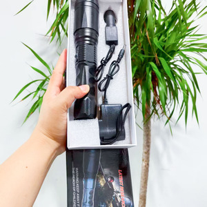 <span class=keywords><strong>Linterna</strong></span> <span class=keywords><strong>LED</strong></span> <span class=keywords><strong>Recargable</strong></span> Portátil para <span class=keywords><strong>Camping</strong></span> X4 con Cuerpo de Aleación de Aluminio - Luz de Defensa para Exteriores - Product Image 2