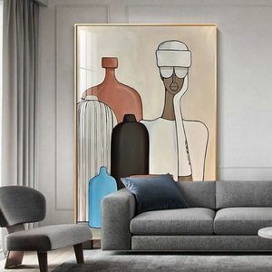 Pinturas de naturaleza muerta enmarcadas en acrílico moderno con LED para hoteles, pedidos al por mayor, pinturas de naturaleza muerta con marco de madera para sala de estar - Product Image 1